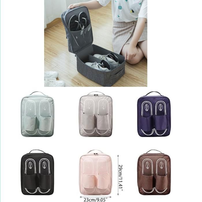 Sac de rangement chaussures quotidien avec poignée (Couleur aléatoire)