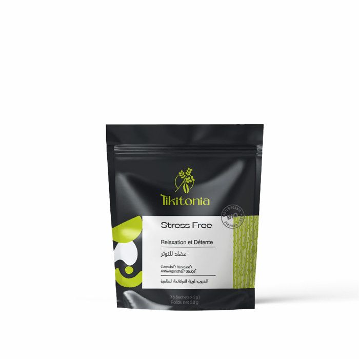 TIKITONIA  - TISANE STRESS FREERELAXATION & DÉTENTE 15 UNITÉS 30G