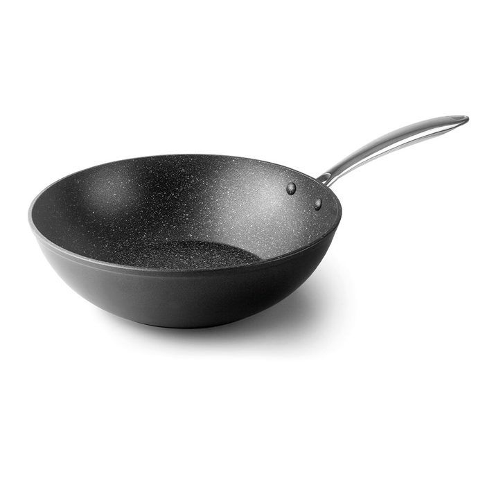 Wok - Lacor - Easy - 28 cm - Aluminium forgé - Antiadhésif tricouche - Écologique