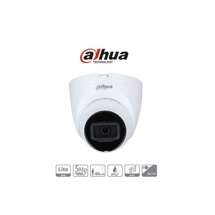 Dahua Caméra de surveillance 5MP avec Micro intégré (audio)