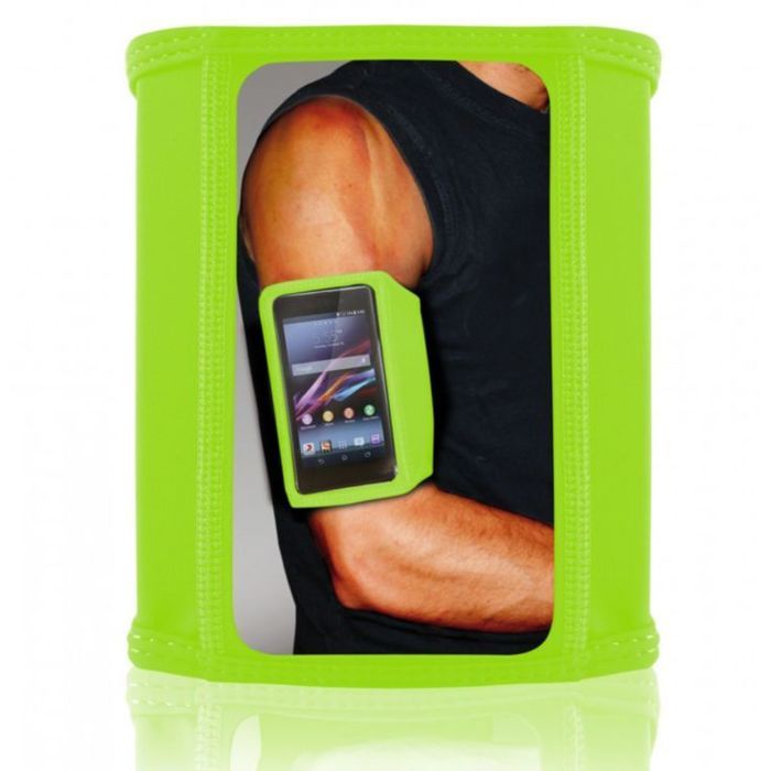SportBand Ultra Slim Vert – Brassard Universel pour Smartphones