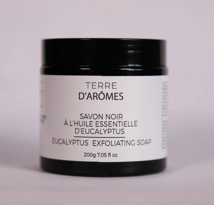 SAVON NOIR HUILE ESSENTIELLE EUCALYPTUS PF200g