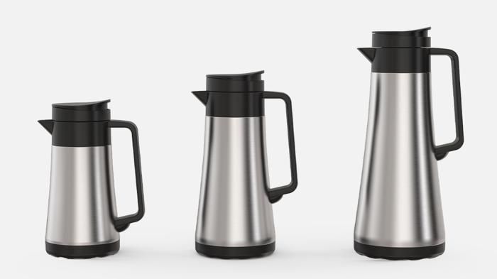 Thermos - KIMO SHOP - Modèle RS - 3 pièces - Inox - 0,35L/0,6L/1,0L - Isotherme chaud/froid