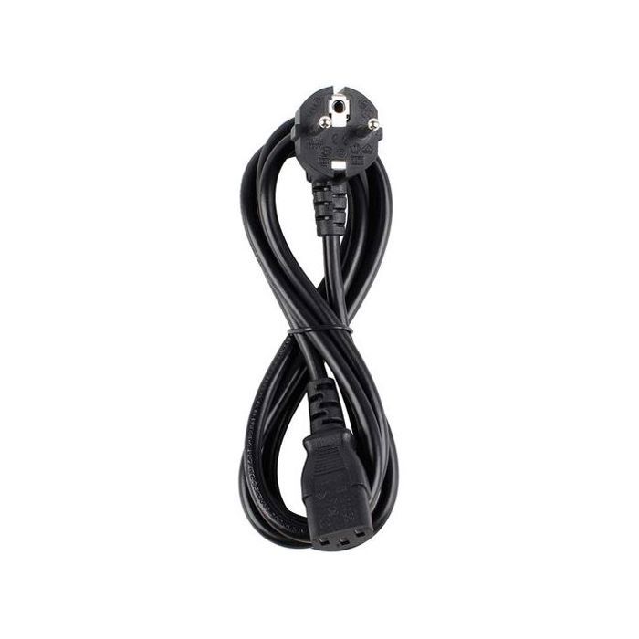 Câble d'Alimentation DTK - 1.8m - Pour Ordinateur, PC, Imprimante & Projecteur