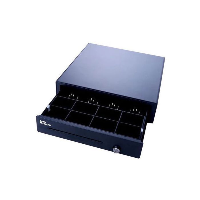 WDLINK Tiroir caisse automatique RJ11 (8 espaces pièces + 4 espaces pour les billets)