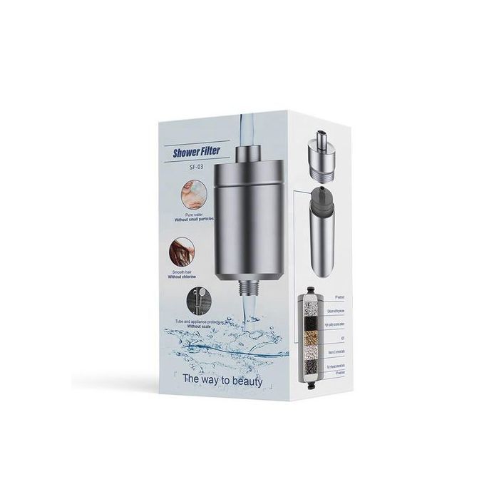 Filtre de Douche 7 Étapes , Élimination du Chlore et des Métaux Lourds, Haute Performance avec Vitamine C