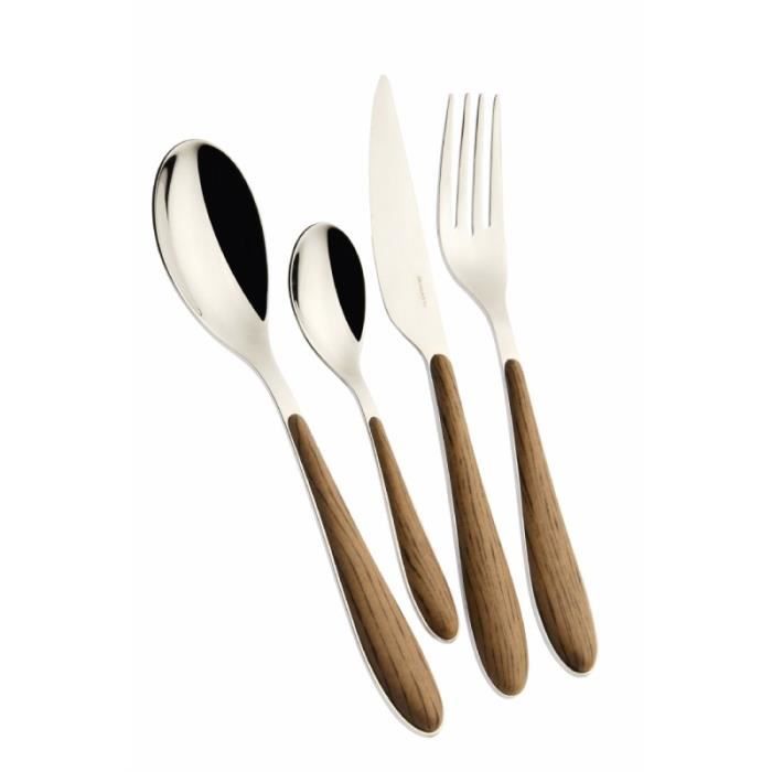 Couverts GIOIA en érable Casa Bugatti, Set 24 pcs. Boîte de fenêtre