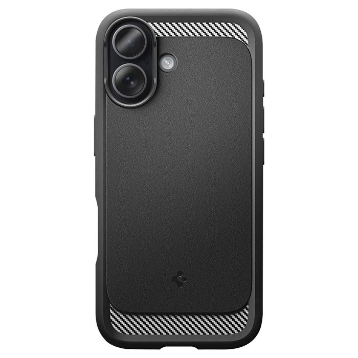 MagSafe-skal iPhone 17 Stötsäker med Förstärkta Konturer Modell Rugged Armor Mag Spigen SGP Svart