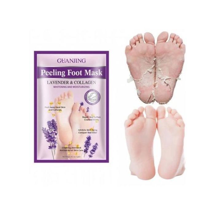 Guanjing Peeling Foot Mask Lavender Collagen