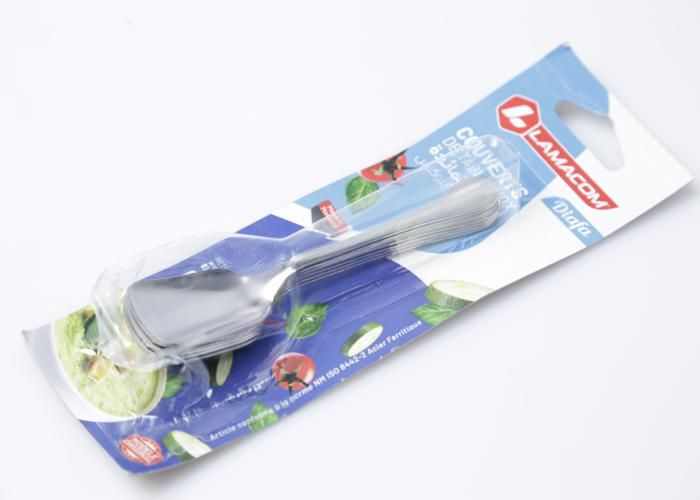 SERIE 6 CUILLERES GLACE LENON