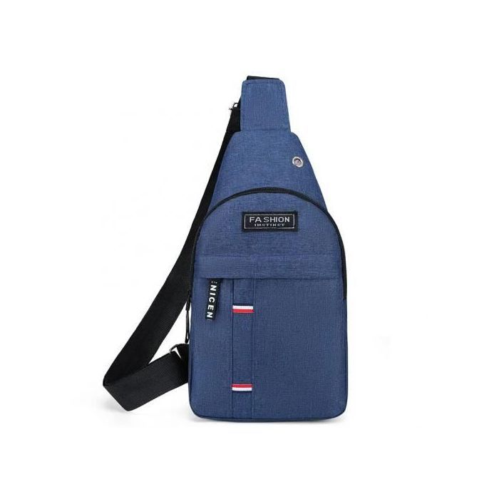 FASHION INSTINCT Sac de Poitrine Unisexe Mini Sac de Voyages Étanche à Bandoulière Multi-Poches