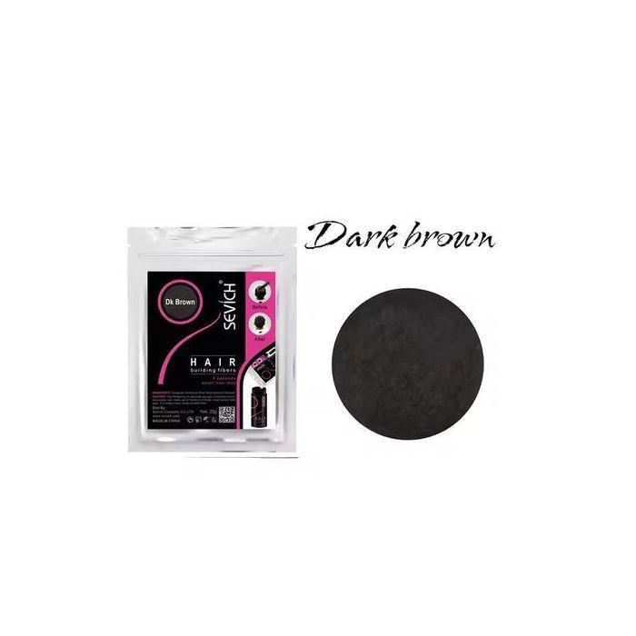 SEVICH Fibres Capillaires Densifiantes Couleur Marron Foncé 25g pour Épaississement et Couverture des Cheveux