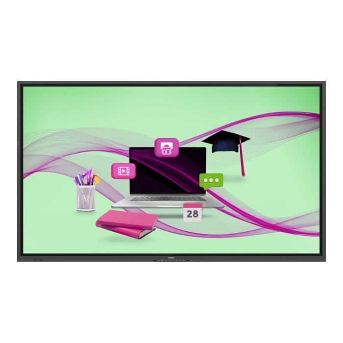 Écran plat LCD - Philips - 65BDL4052E E-Line - 65" - 4K UHD - Tactile multi-touch