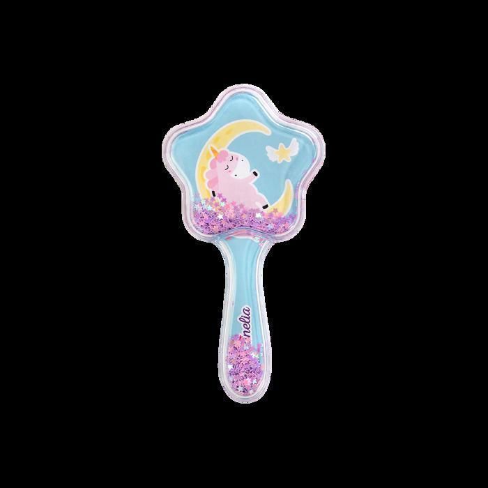 Brosse à cheveux - IDC INSTITUTE - Licorne - Antistatique - Multicolore - Paillettes