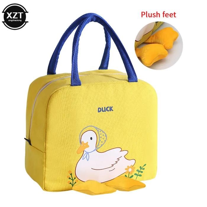 Sac à main isotherme - Jaune - Petit canard - Design adorable - Multi-usages - Compact et léger