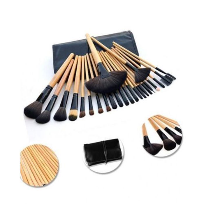 Pack 24 Pinceaux pour maquillage + Pochette
