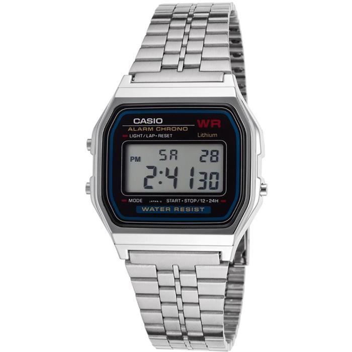 Montre - Casio - A159W-1D - Quartz - Digital - Vintage - Étanche 3 Atm
