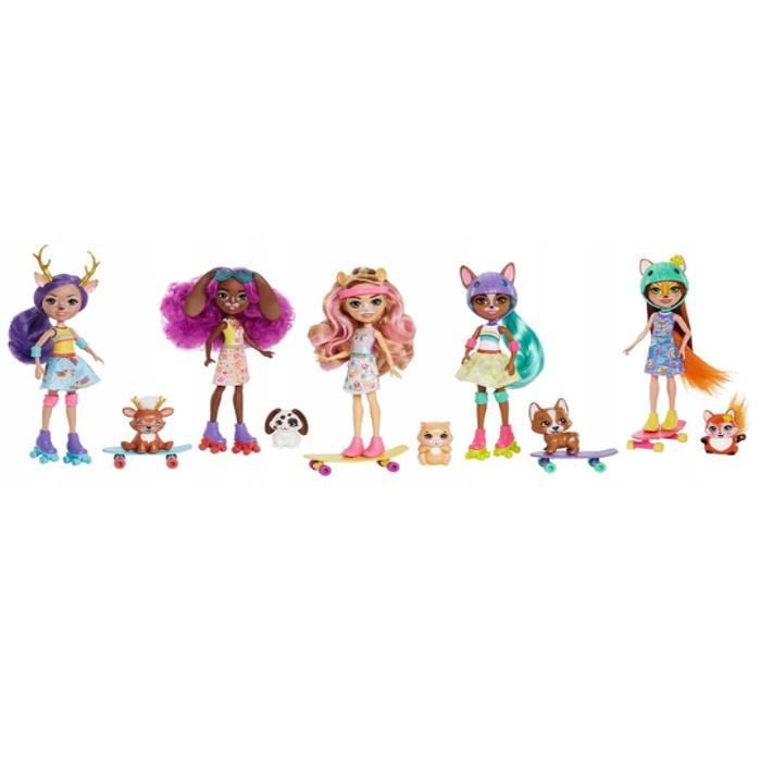 Coffret poupées skateuses - MATTEL - Enchantimals - 3 poupées - Multicolore - 4 à 7 ans