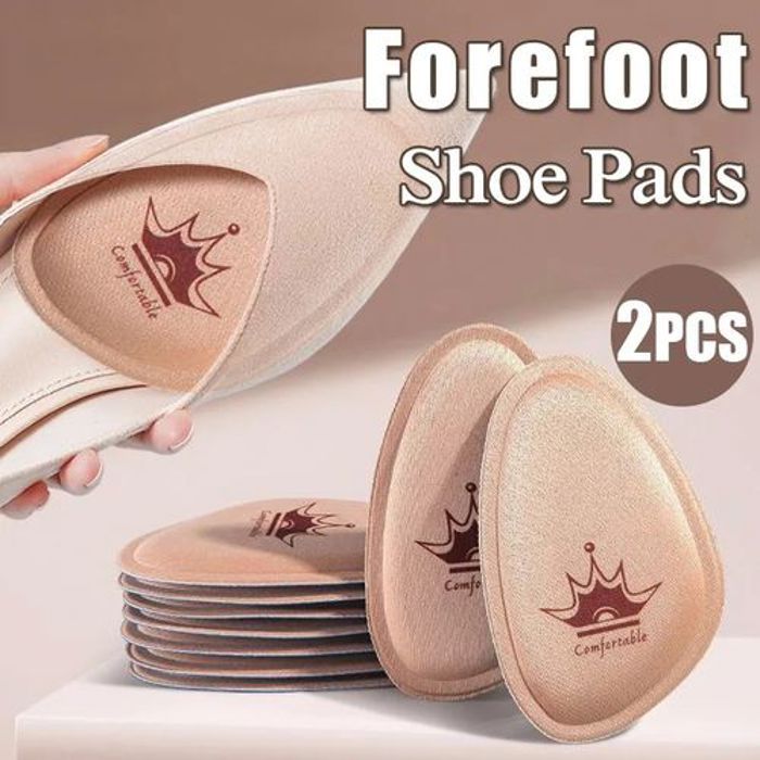 1 paire (2pcs) Demi Semelle intérieure antidérapante à talons pour femmes,  coussins de soulagement de la douleur d'avant de pieds
