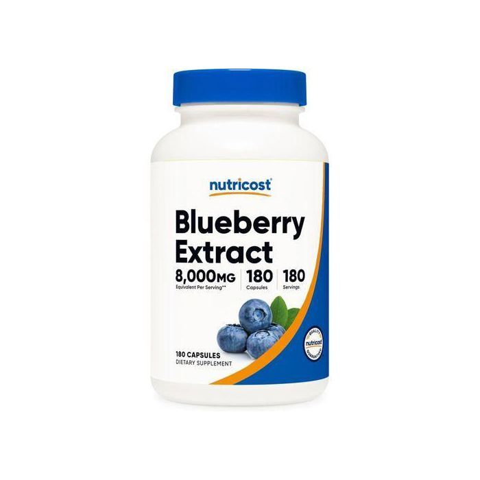 Nutricost Extrait de myrtille américaine, 160 mg - clarté visuelle, 180 capsules