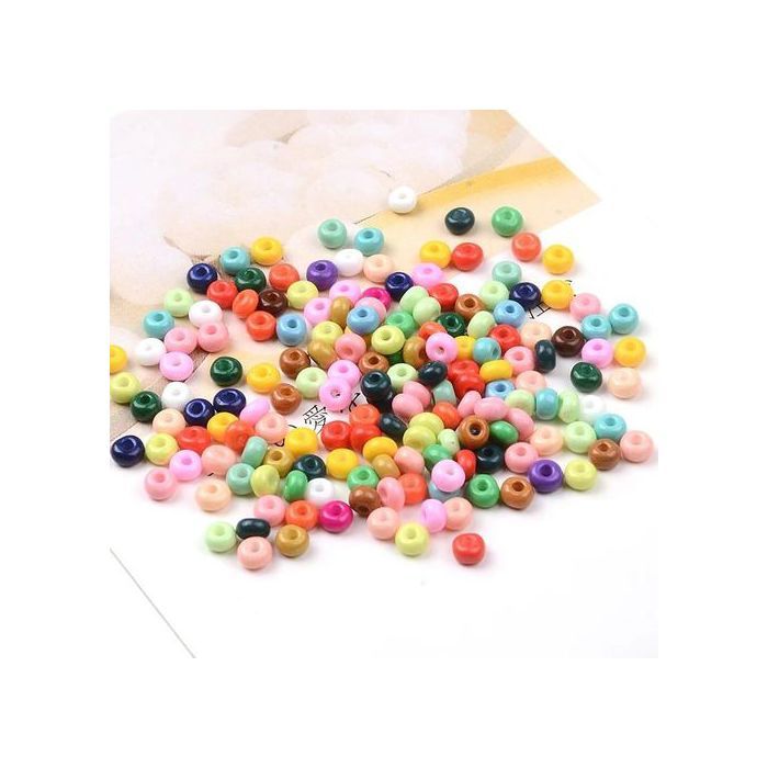 Perles de rocaille - GENERIC - 4mm - 29 couleurs - 450 gr - Bijoux et accessoires