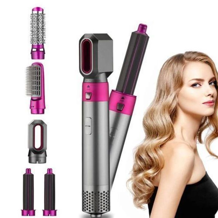 Brosse pour sèche-cheveux, coiffeur 5en1, brosse à air chaud, coiffeur Airwrap - Premium