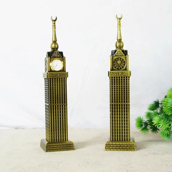 Statue - Clocher de la Mecque - Alliage de zinc - Bronze antique - 24 cm