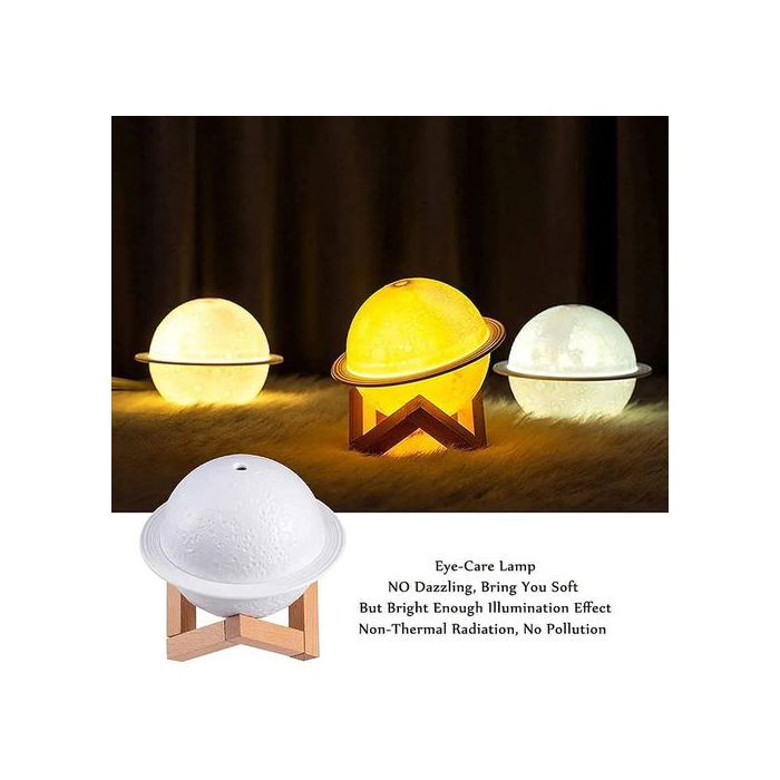 Lampe Saturn rechargeable comme lampe de lune veilleuse pour clair de lune