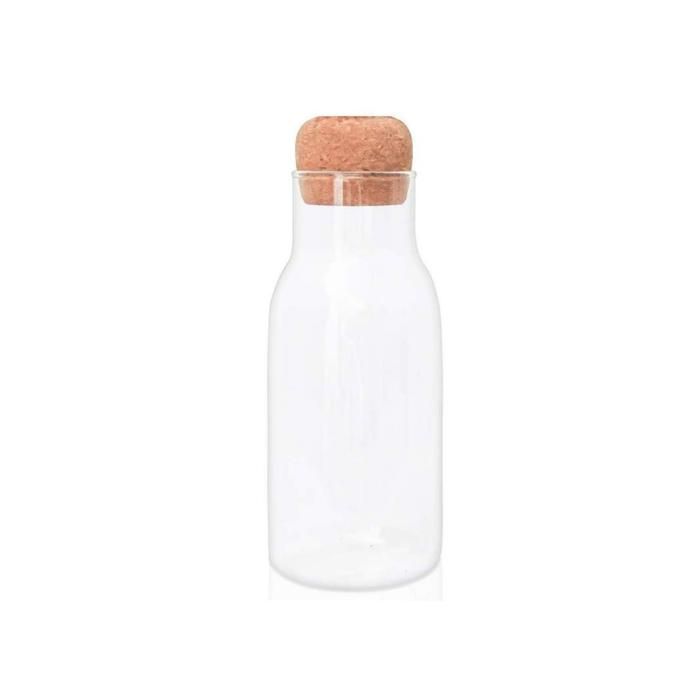 CARAF EN VERRE AVEC COUVERCLE EN BAMBOU 600ML