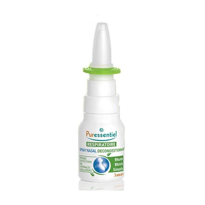 Puressentiel Respiratoire Spray Nasal Décongestionnant aux Huiles Essentielles Bio 15ml