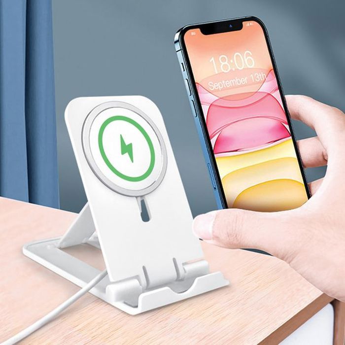 Support de chargeur de téléphone portable sans fil antidérapant