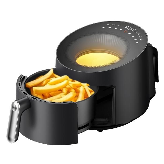 KROHLER Friteuse sans Huile - 1 bac 5L - 1500W- Air Fryer - control Digital