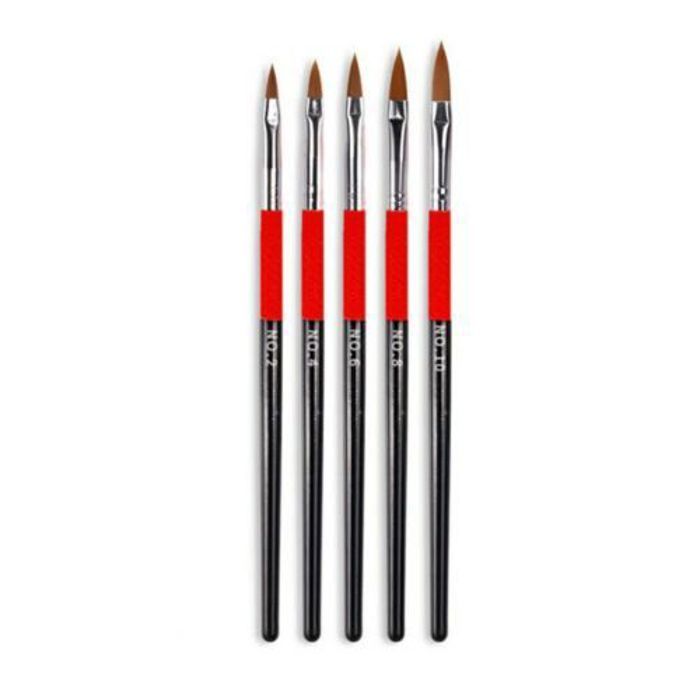 5 pinceaux à ongles stylo acrylique poudre UV Gel vernis peinture dessin