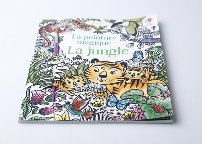 Livre d'activités - Usborne - La jungle - Peinture magique - 1 feutre - Mixte