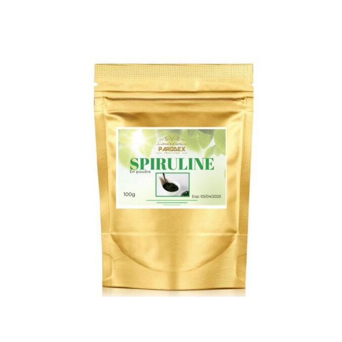 Parodex SPIRULINE EN POUDRE - ANTIOXYDANT, RICHE EN FER, plein d ENERGIE