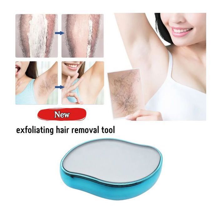 Gomme d'épilation Portable en cristal pour femmes et hommes, indolore et rapide
