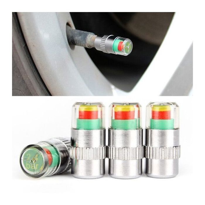 Ensemble de 4 bouchons de valve pour pneus de voiture et motos,camions