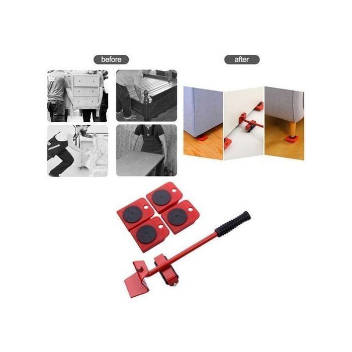 Kit de déplace et élévateur et organisation de meuble lourd sans effort