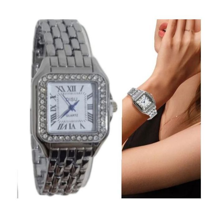 Montre - DISU - Carrée - Acier inoxydable - Quartz - Étanchéité 3 ATM