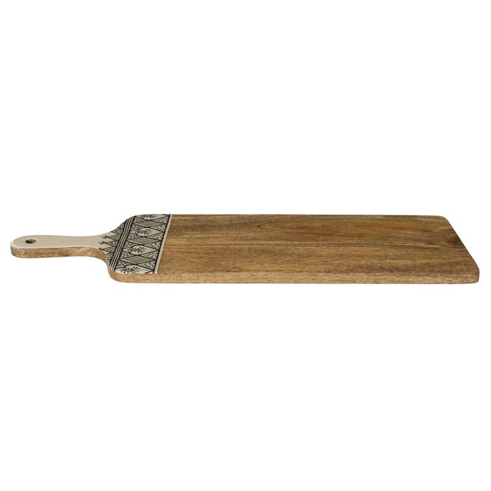 Planche de présentation - HOME DECO FACTRY - Mangue Noir - 58 cm - Bois de manguier - Rectangulaire