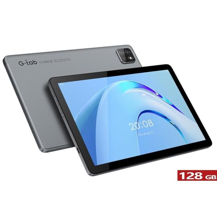 G-Tab Tablette T11 4G 10,1" Ram 8 Go (4+4)stockage128 Go 13Mpx 6580 mAh+pochette+screen+pen-Gray