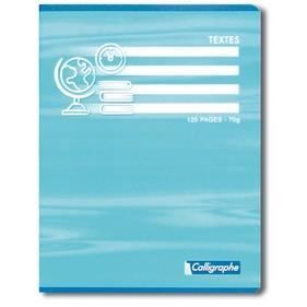 Cahier de texte piqué - Non spécifié - 6 jours - Couleur bleue - Pour enfants - Mixte