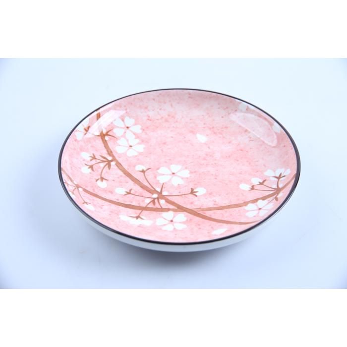 Assiette plate en porcelaine 20 cm avec design SAK