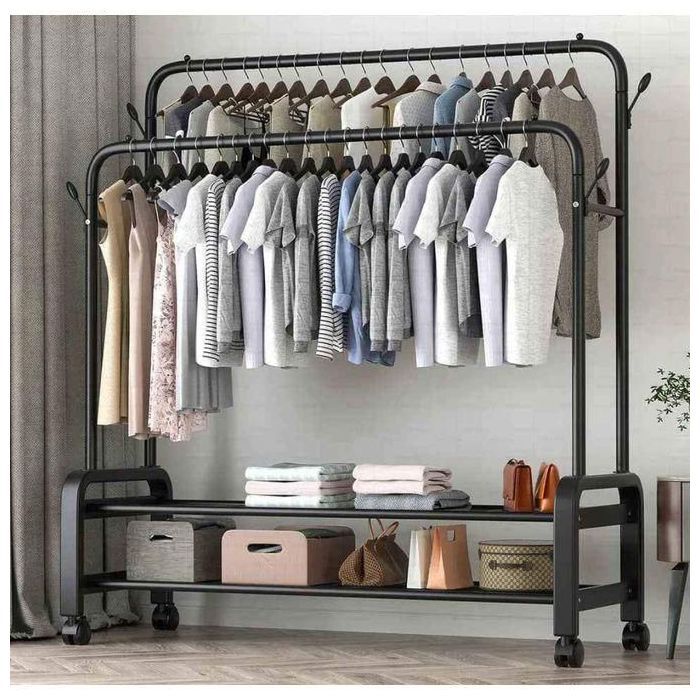 Armoire de rangement - GENERIC - Cintre et porte-manteau - Noir - Multicouche - Durable