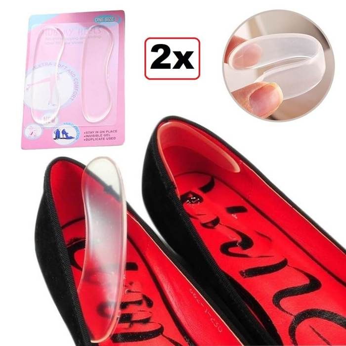 2 pièces silicone adhésive de Chaussures donnent plus de confort aux pieds