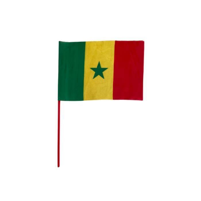 Drapeau Sénégal - DIMA MAROC - 30cm/20cm - Vert - Football - Mixte