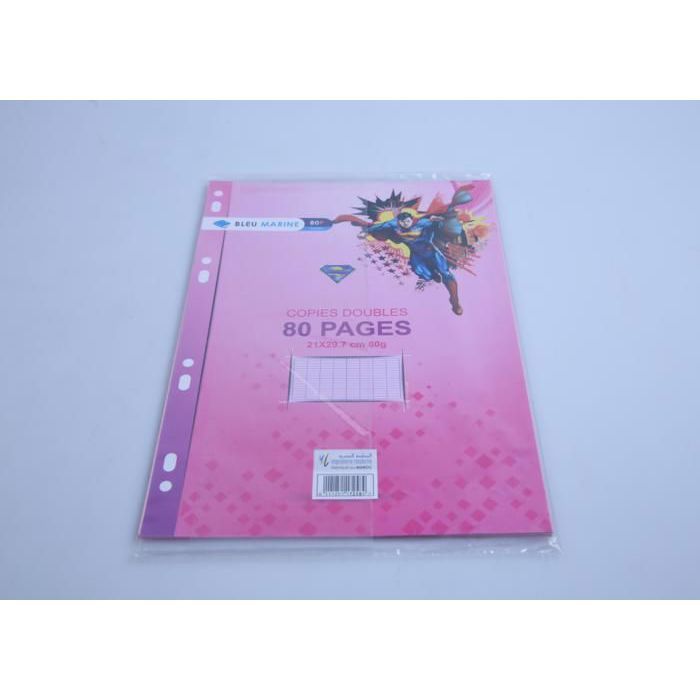 Feuilles Doubles Rose 80P 21x29,7 60g