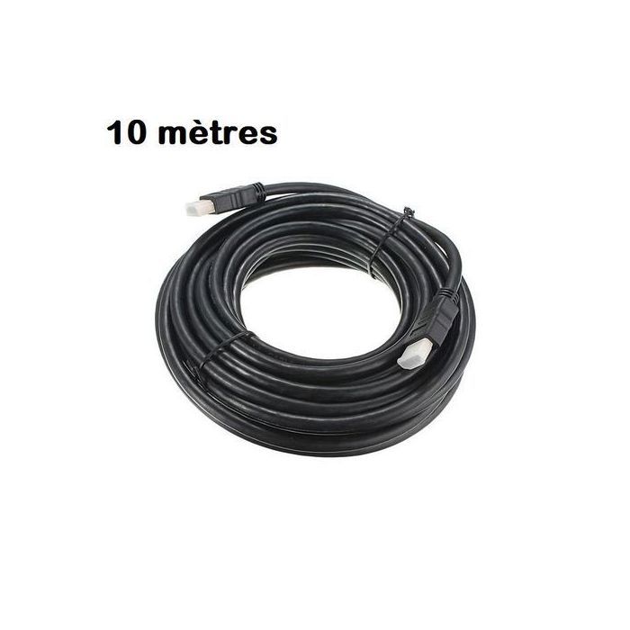 Cable HDMI 10m Full HD (Haute Qualité)