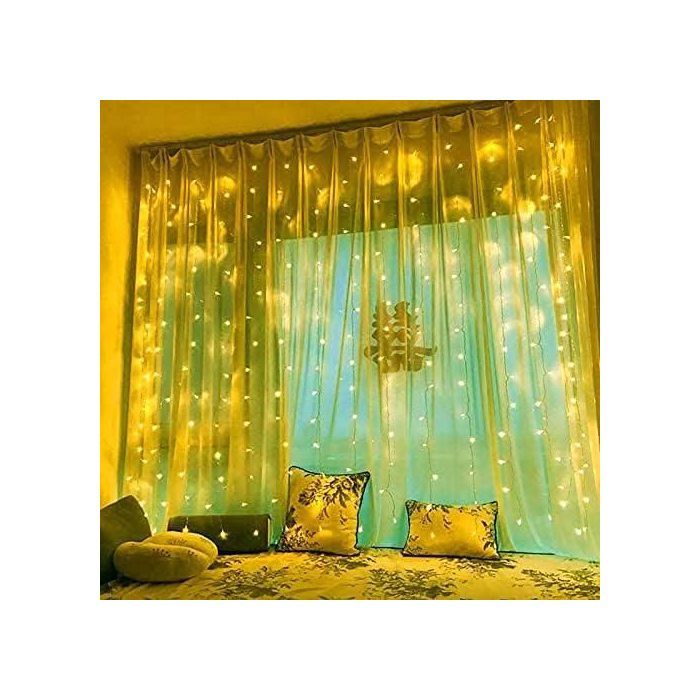Rideau Lumineux LED Féerique - 300 Lumières, Alimenté par USB, 8 Modes d'Eclairage pour Mariages, Fêtes, Décoration Maison