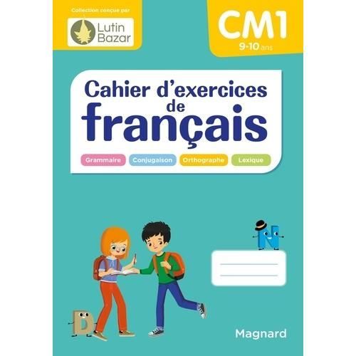 Cahier d'exercices - Lutin Bazar - CM1 - Couleur Noir - Pour Enfants - Mixte
